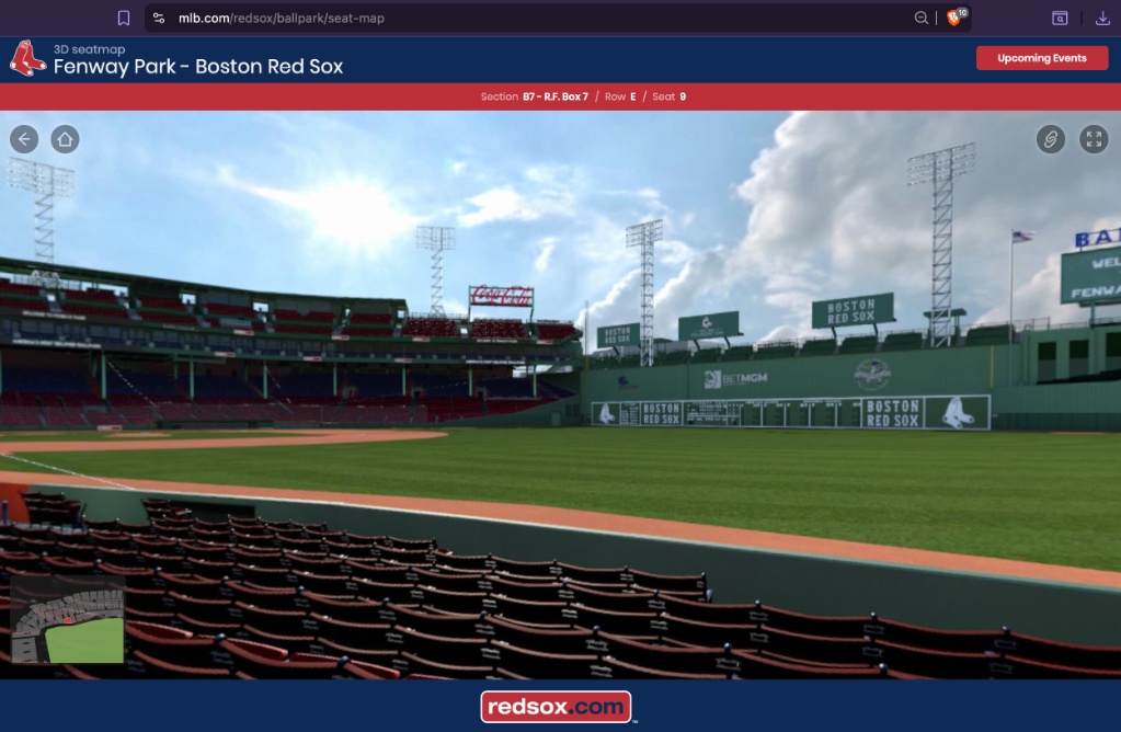 MLB 3D Seat Map matching Section 7